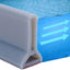 Barrera agua plegable para regadera baño cocina 78pulg gris