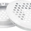Ventilación Soffit 2-1/8pulg 10 Rejillas Acero Inox Blanco