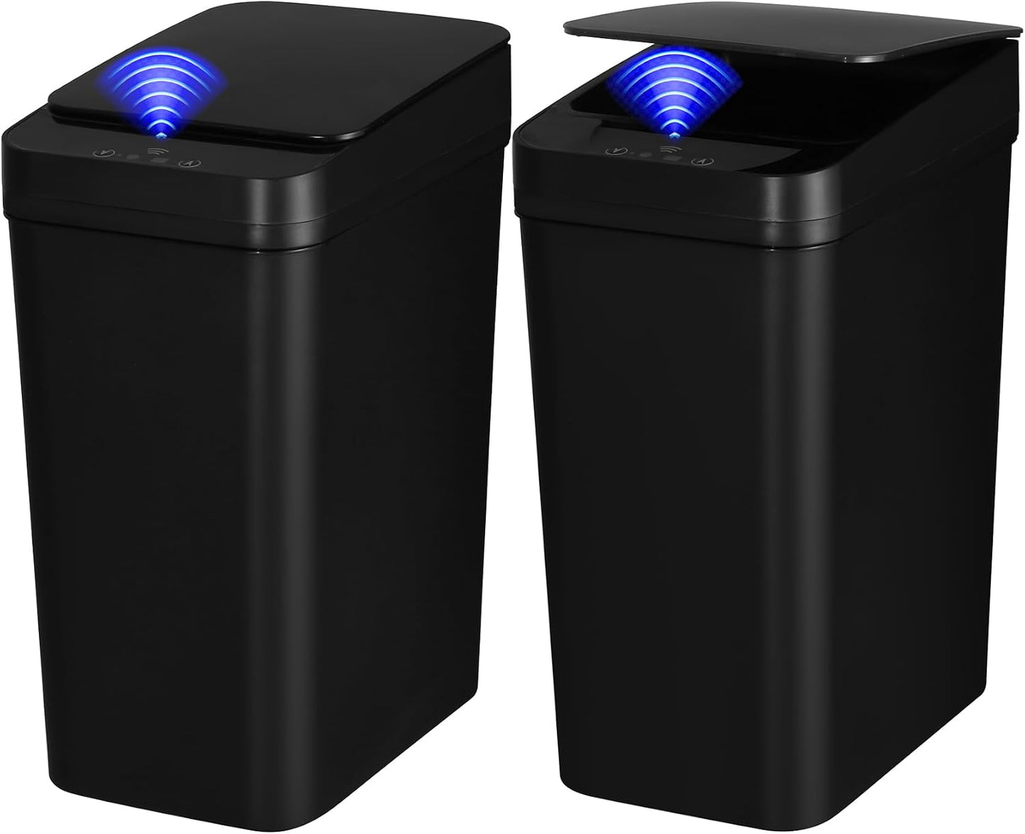 Pack 2 cubos basura baño 2.4gal sensor movimiento