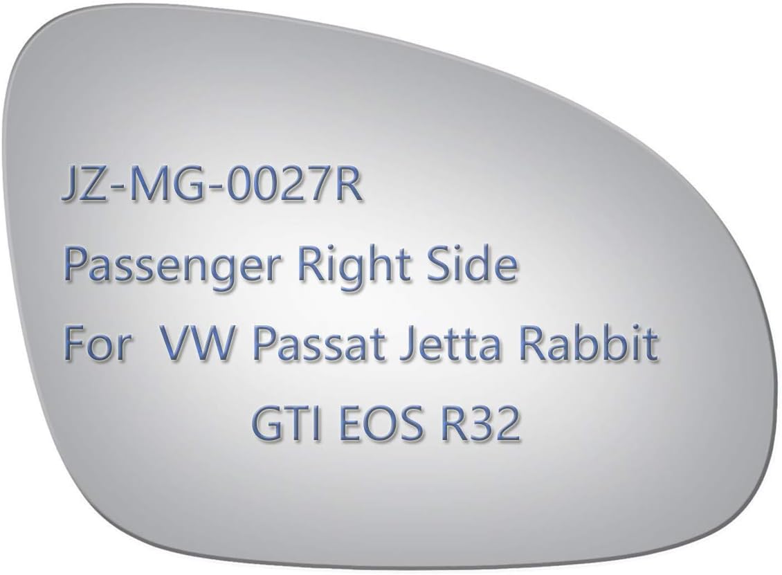 Espejo lateral cristal VW Passat Jetta RH reemplazo retrovisor
