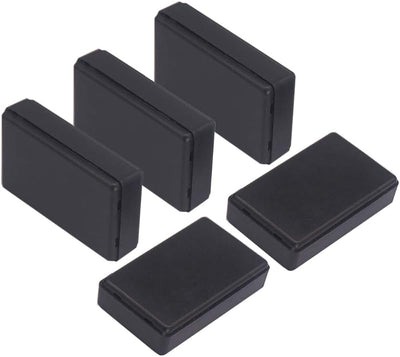 Caja conexiones plástico ABS 5uds color negro 2.28x1.38x0.59pulg