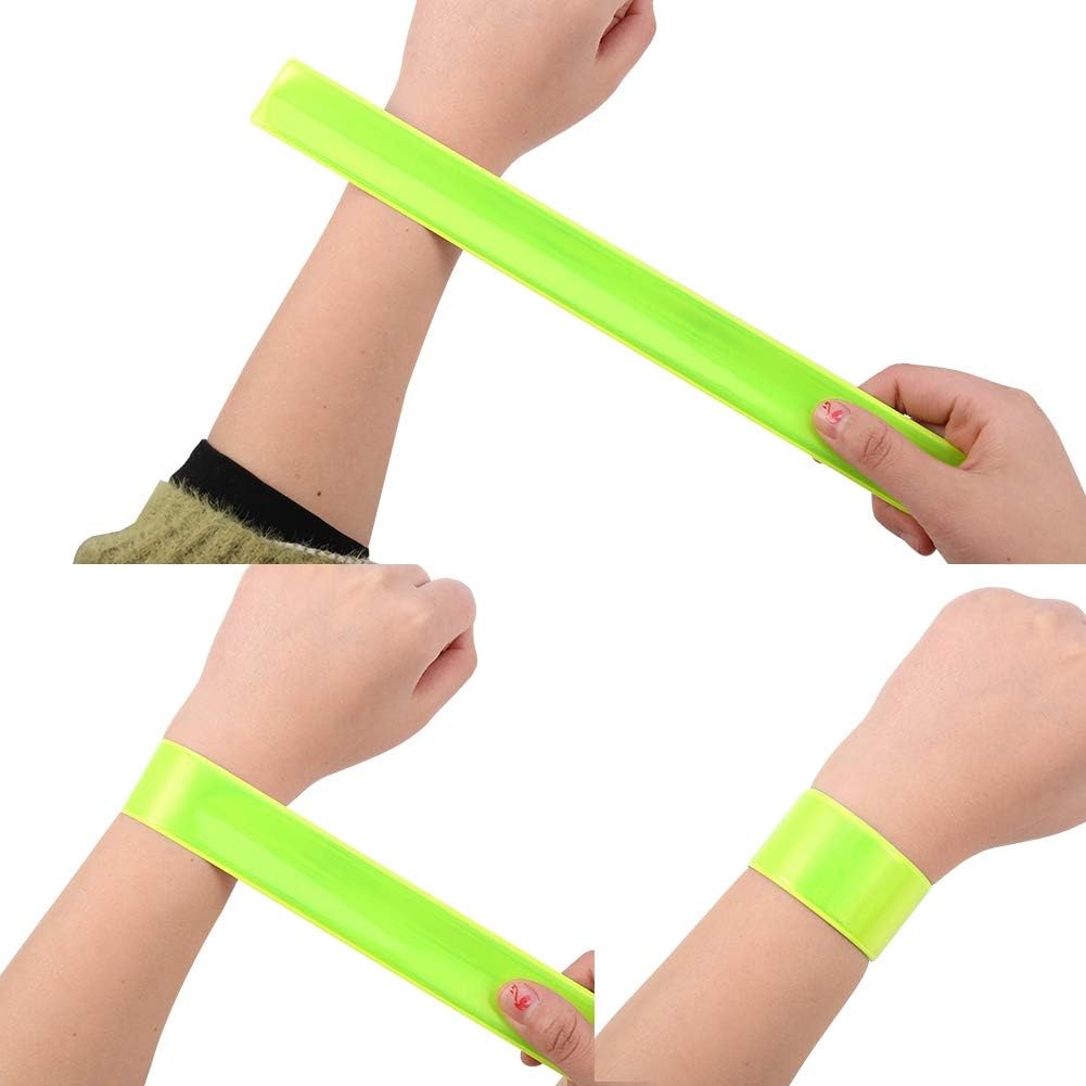 20 Bandas Reflectoras Fluorescentes para Niños y Adultos