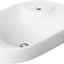 Lavabo ovalado sobre encimera 22-3/4" color blanco