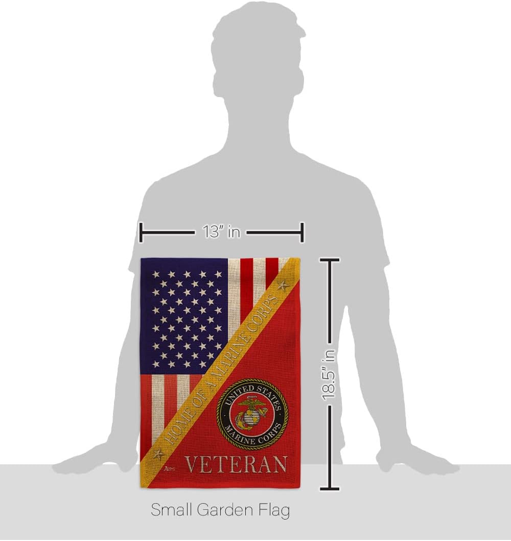 Bandera arpillera USMC para jardín decoración casa