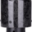Punta silenciador fibra carbono tubo acero inox 3x4" negro