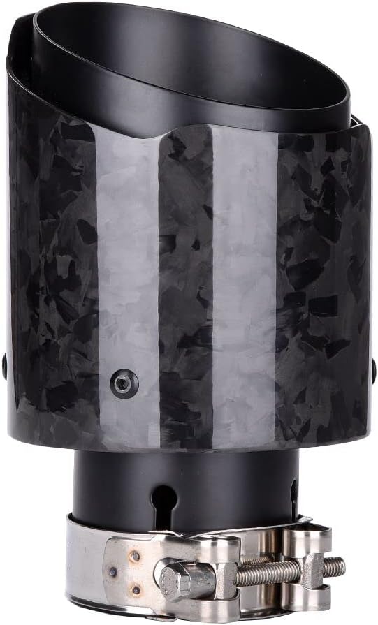 Puntas silenciador fibra carbono tubo inox 2.5x4.5"