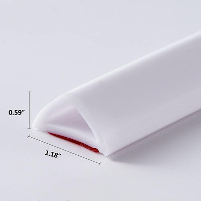 Tira agua plegable deflector autoadhesivo para esquina baño