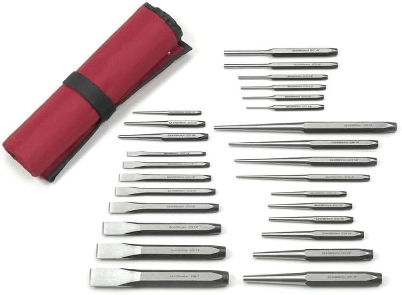Set 27 Pzas Punzón Cincel Cromados GEARWRENCH