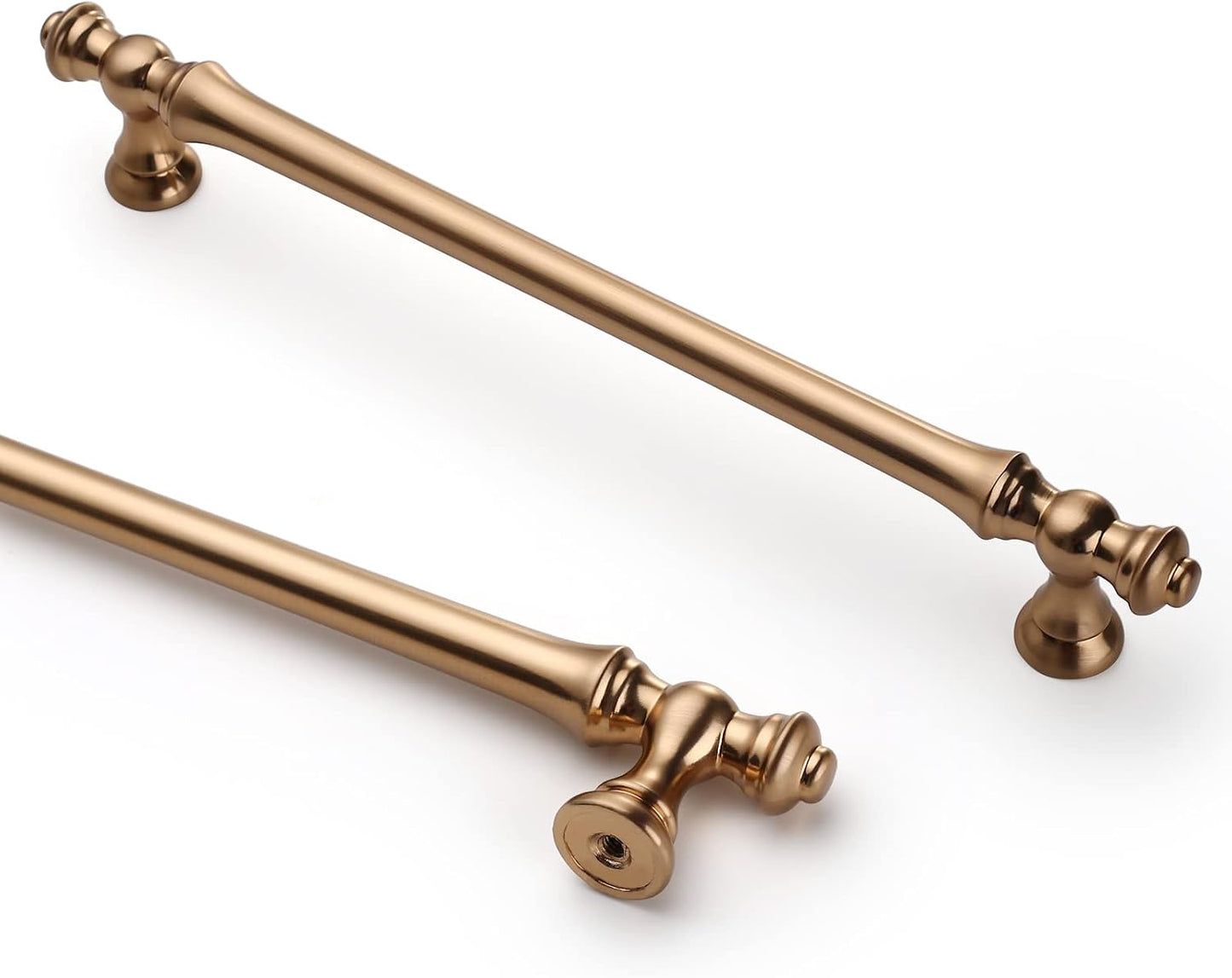 6 Tiradores Gabinete Cocina 12.6pulg Color Bronce Champán