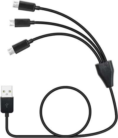 Cable divisor USB A 2.0 a 3 micro USB 3.3pies
