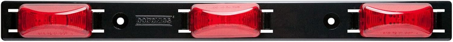 Barra luz LED sellada roja para aplicaciones 80