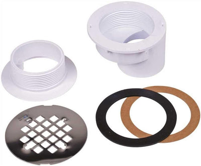 Drenaje ducha PVC 2pulg con colador acero inox