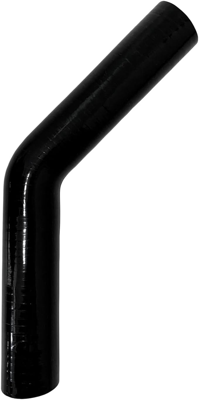 Manguera silicona acoplador codo 45grados 1"