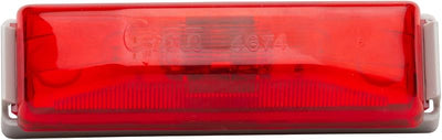 Set luz rectangular para marcador color rojo