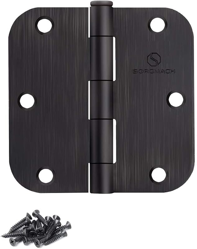 Bisagras puerta bronce aceitado 3.5" negra interior 30uds