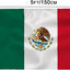 Bandera México 3x5ft poliéster ojales latón