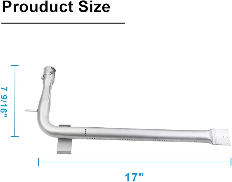 Tubo quemador parrilla acero inox repuesto Viking EVGIC305