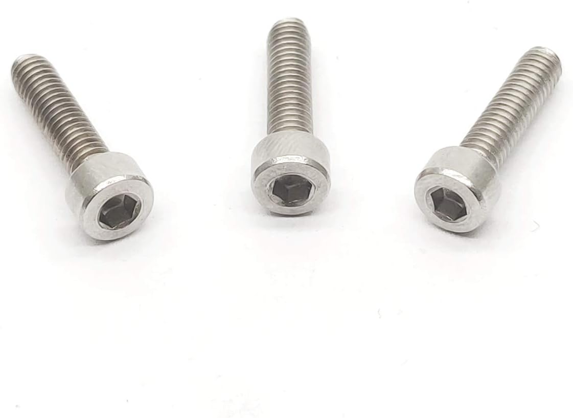Tornillos Allen acero inox 0.028x0.630pulg 100pcs