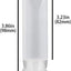 12 Pzas Botella Cosméticos Plástico 1.0oz Contenedor Reutilizable