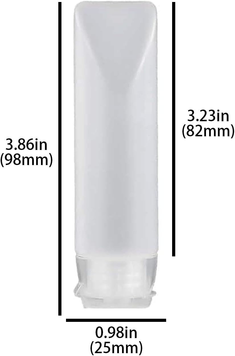 12 Pzas Botella Cosméticos Plástico 1.0oz Contenedor Reutilizable