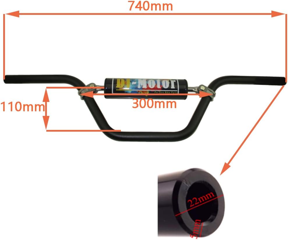 Manillar alto aluminio 7/8 22mm para Honda CRF110 19-24