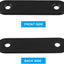 12 Soportes Acero Inox 2.4" Conector Placa Unión Negro