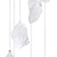 Carillones viento cuarzo roca bruta decoración 17-21pulg