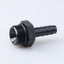 Adaptador entrada combustible 8 ORB macho 3/8 aluminio negro