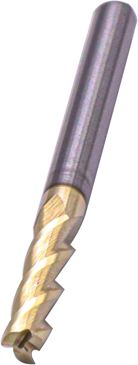 Fresa cuadrada carburo 1/8pulg aluminio 37grados