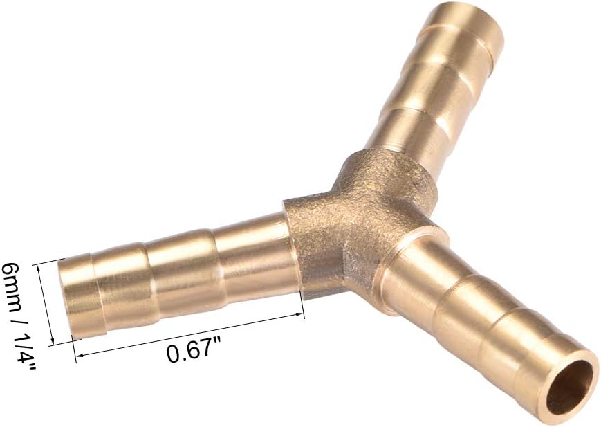 Empalmador púas en forma de Y 1/4" ID 10 Uds