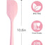 Espátula silicona rosa 10.8pulg cocina flexible antiadherente