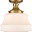 Lámpara techo pasillo colgante cristal opalo 11x12.4pulg