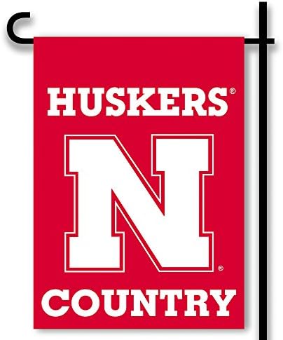 Bandera jardín Nebraska Cornhuskers poste plástico ventosas