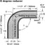 Acoplador reductor silicona 2-2.5 pulg 90 grados