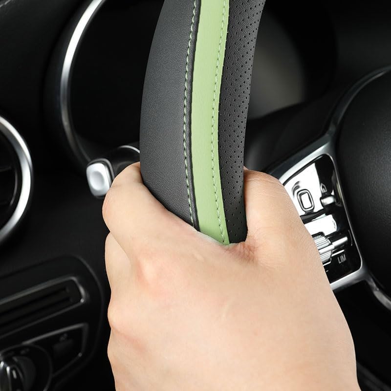 Funda volante cuero microfibra 14.5-15" antiderrap negro