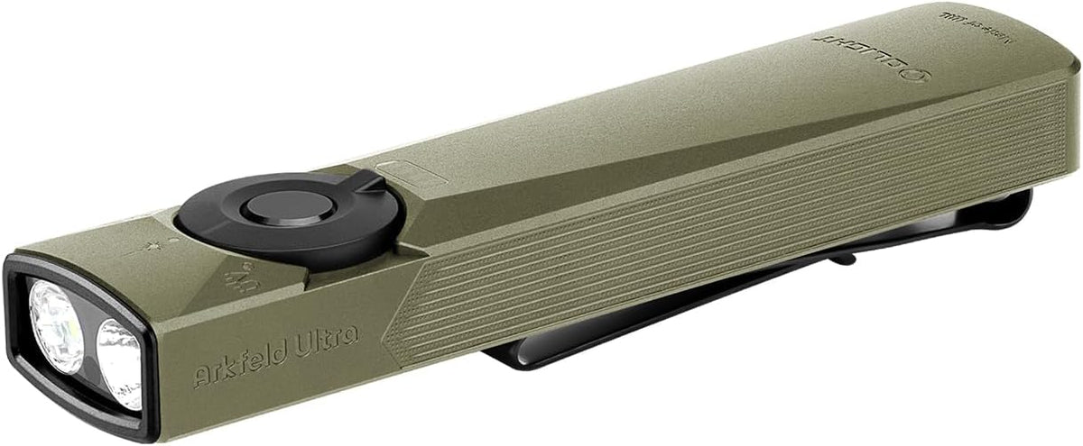 Linterna EDC 1400lúmenes LED blanco UV y verde