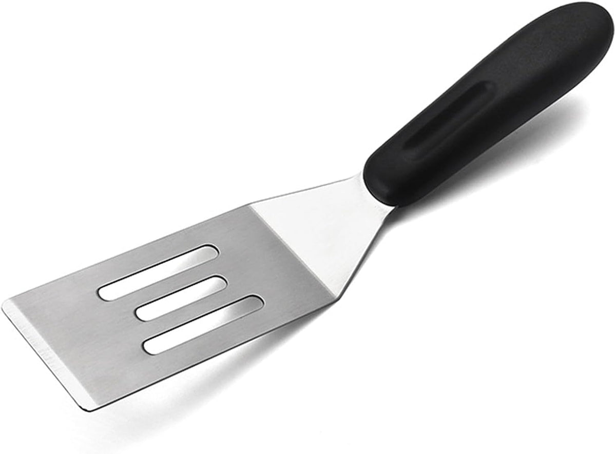 Espátula ranurada acero inox para sartén hierro fundido