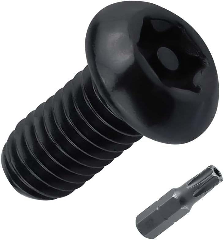 Tornillos M5 antirrobo acero inox 304 revestimiento negro
