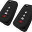 Funda llave silicona comp Toyota Camry Corolla 4 botones