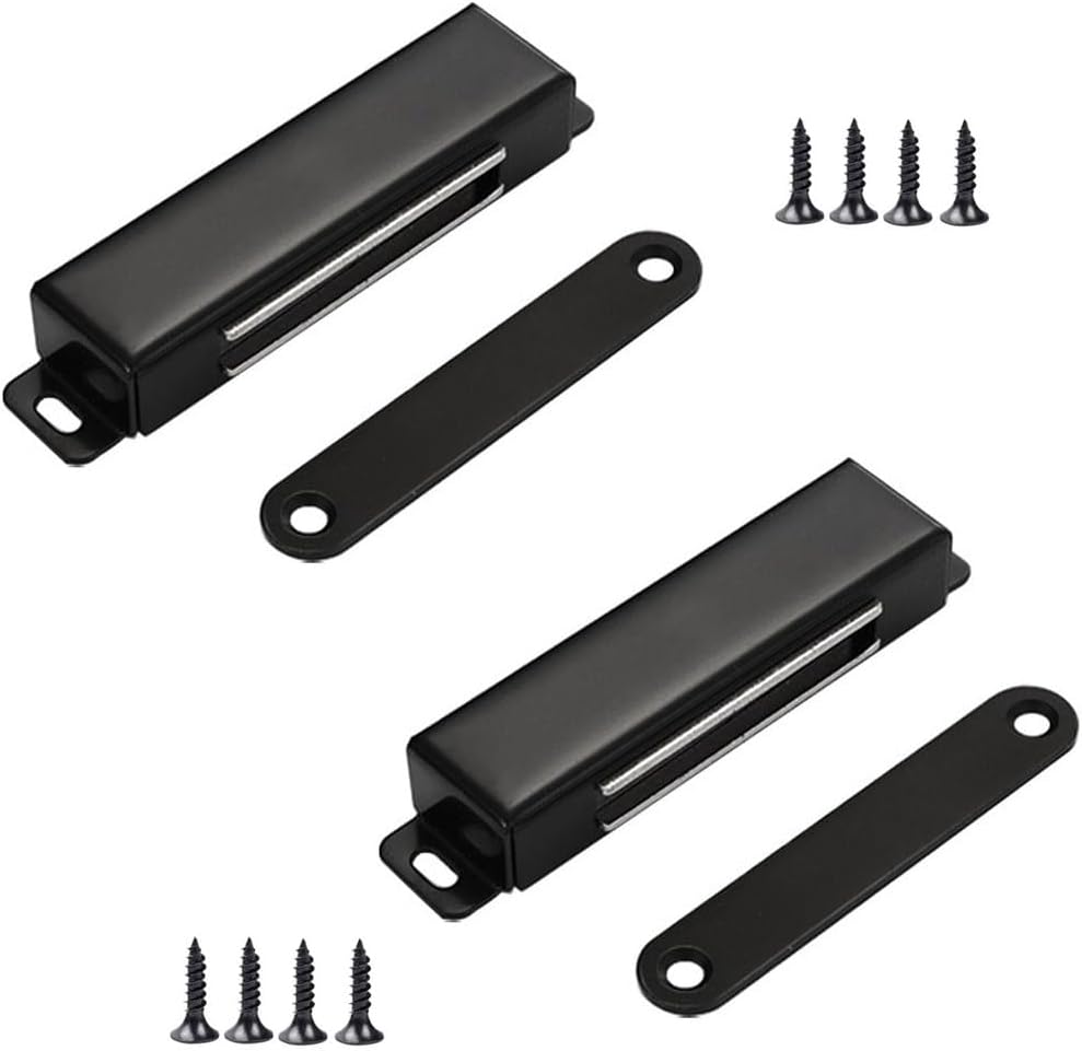 Pestillo magnético acero inox 70lb para puertas y armarios 2uds
