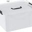 6 Cajas Plástico Transparente 6qt con Asas