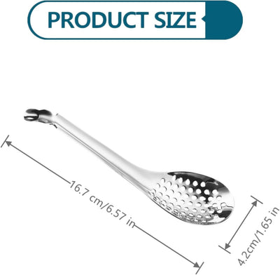 Set 4 Cucharas Esferificación Acero Inox Caviar