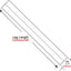 Tubo acero inox T304 2.5" 48" pack 2