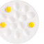 Plato huevo deviled cerámica blanca