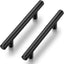 20 Tiradores Gabinete Negro Mate 3-1/2pulg Modernos