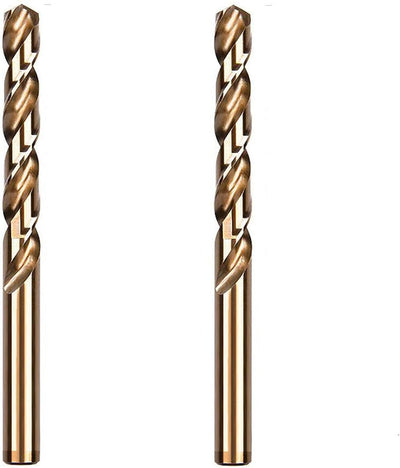 2 Brocas M35 Cobalto 5% HSS-CO para Metal Duro