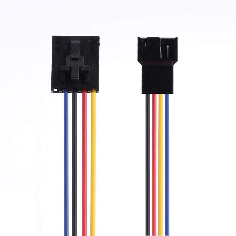 Cable extensión adaptador ventilador 5pines a 4pines 5pzas