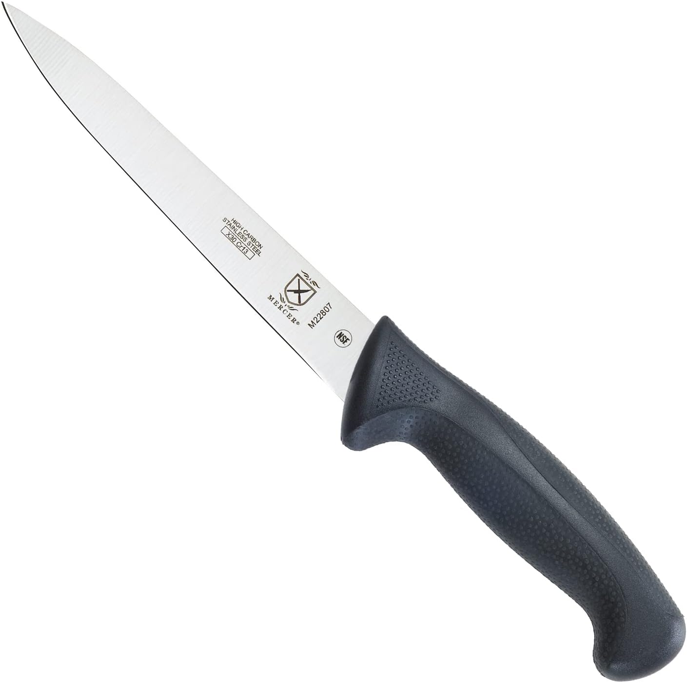 Cuchillo filete flexible 7" color negro