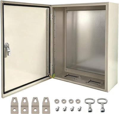 Caja eléctrica acero 16x12x8pulg IP66 impermeable para pared
