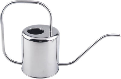 Regadera acero inox 51oz pico largo para jardín plateado